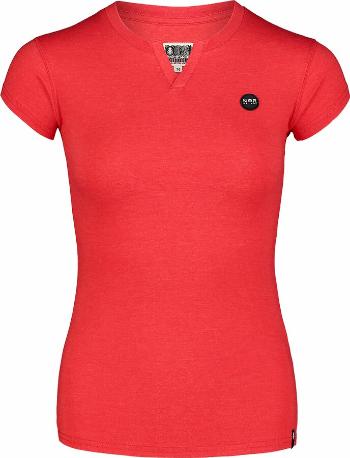 Femei bumbac tricou NORDBLANC Decupaj roșu NBSLT7402_TCV