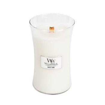 WoodWick Lumânare parfumată White Teak 609,5 g