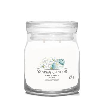 Yankee Candle Lumânare aromatica Signature sticlă medie Baby Powder 368 g