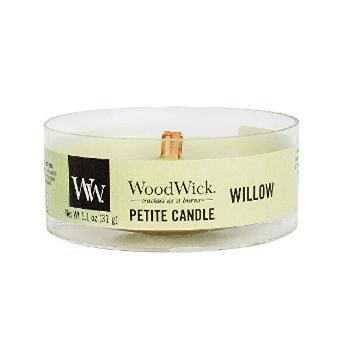 WoodWick Lumânare aromatică mică cu fitil din lemn Willow 31 g