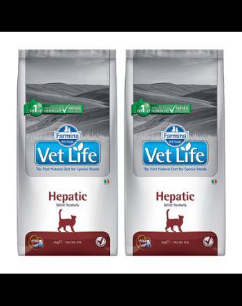 FARMINA Vet Life Hepatic Cat 10 kg x 2 dieta veterinara pisici cu afectiuni hepatice