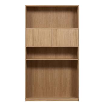 Bibliotecă modulară cu aspect de lemn de stejar 110x199 cm Modulair – vtwonen