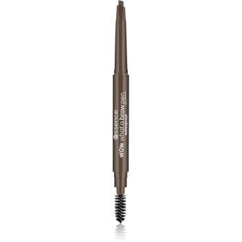 Essence WOW What a Brow creion pentru sprancene cu pensula culoare 03 Dark Brown 0,2 g