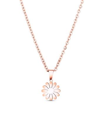 Vuch Colier frumos bronz Floare Riterra Rose Gold