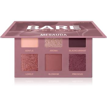 Mesauda Milano Bare Harmony paleta farduri de ochi culoare 201 Tender Mauve 6x1 g