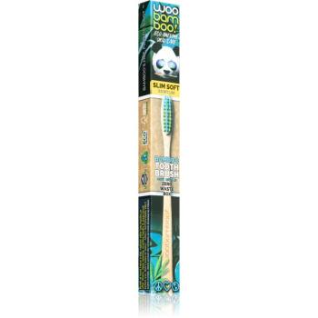 Woobamboo Eco Toothbrush Slim Soft Periuta de dinti de bambus Slim Soft 1 buc