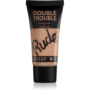 Rude Cosmetics Double Trouble Machiaj si anticearcan cremos intr-unul singur culoare 87931 Linen 30 ml