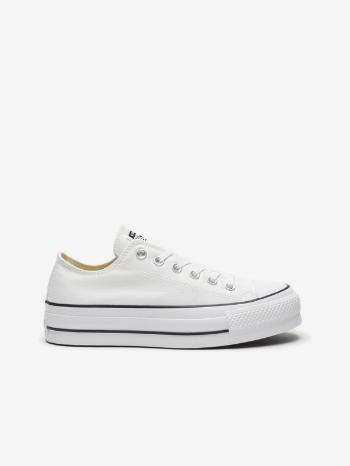 Converse Chuck Taylor All Star Canvas Platform Teniși Alb