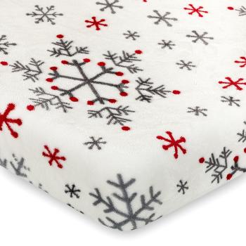 Cearșaf de pat 4Home Snowflakes, microflanelă, 160 x 200 cm, 160 x 200 cm