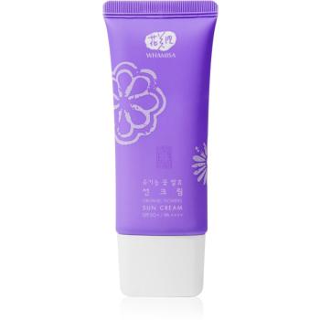 WHAMISA Organic Flowers Sun Cream tratament pentru protectie solara SPF 50+ 60 g