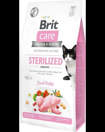 BRIT Care Cat Grain-Free Sterilized Sensitive hrana uscata pisici sterilizate cu tract digestiv sensibil 2 kg