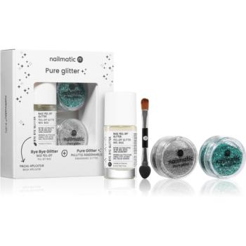 Nailmatic Pure Glitter set cu particule stralucitoare 3 buc