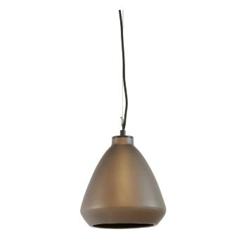 Lustră în culoarea bronzului cu abajur din ceramică ø 22,5 cm Desi – Light & Living