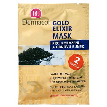 Dermacol Mască antirid cu caviar (Gold Elixir Caviar Face Mask) 2 x 8 g