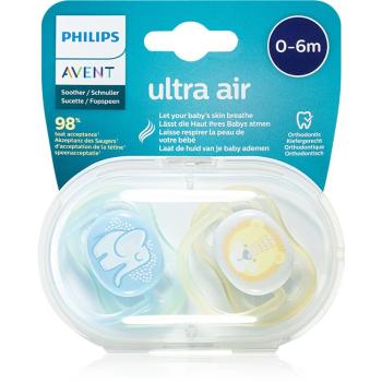 Philips Avent Soother Ultra Air 0-6 m suzetă Elephant/Lion 2 buc