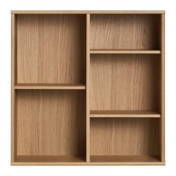 Bibliotecă în culoare naturală cu aspect de lemn de stejar suspendată 70x70 cm Mistral – Hammel Furniture