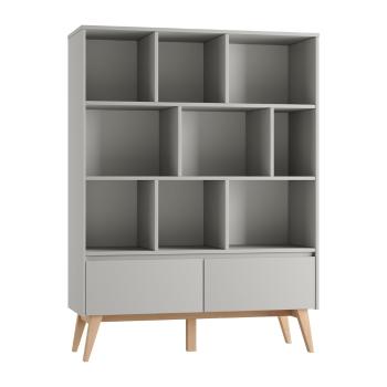 Bibliotecă pentru copii gri 120x42,5 cm Swing – Pinio