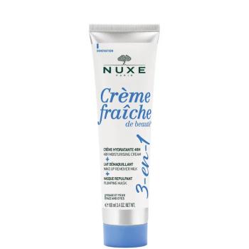 Nuxe Cremă hidratantă, lapte demachiant și masca de umplere 3în1 Creme Fraiche De Beauté (Moisturising Cream, Make-up Remover Milk and Plumping Mask) 