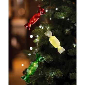 Decorațiune luminoasă de Crăciun albă suspendată ø 1,5 cm Hannah – Sirius