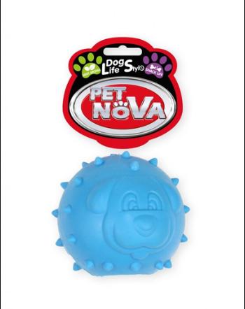 PET NOVA DOG LIFE STYLE Jucarie peste fierastrau pentru caini, aroma de menta, albastru, 6,5cm