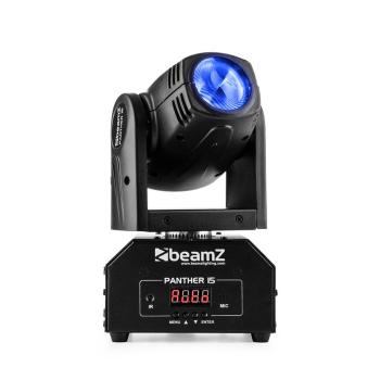 Beamz PANTHER 15 POCKET, cap pivotant pentru efecte de lumină, 4 în 1 LED-uri CREE, 10W