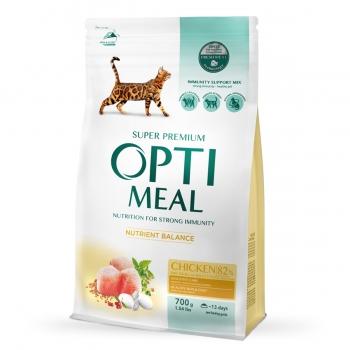 OPTIMEAL, Pui, hrană uscată pisici, 700g