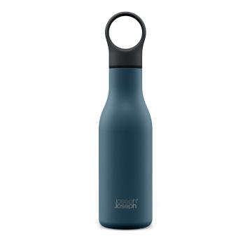 Sticlă albastru-închis de călătorie din oțel inoxidabil 500 ml Loop – Joseph Joseph