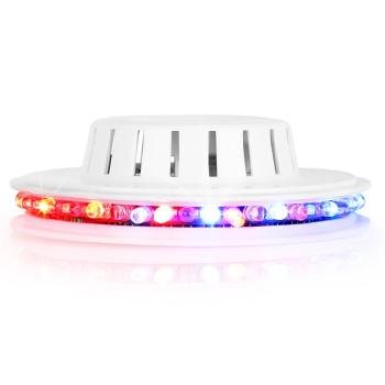 Ibiza LED UFO, efect de lumină, alb, microfon, RGB