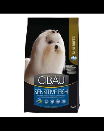 CIBAU Sensitive Mini Hrana uscata pentru cainii adulti de talie mica cu intolerante alimentare 2,5 kg Fish