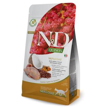 N&D Cat Adult Skin & Coat, Prepelita si Quinoa, 1.5 kg