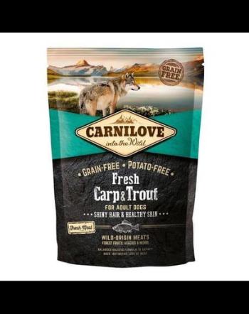 CARNILOVE Hrana uscata pentru caini adulti, cu pastrav si crap proaspat 1,5 kg
