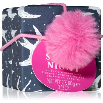 The Somerset Toiletry Co. Bath Collection Festive Pop tablete efervescente pentru baie Snowy Night 2x100 g