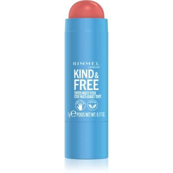 Rimmel Kind & Free machiaj multifuncțional pentru ochi, buze și față culoare 001 Caramel Dusk 5 g