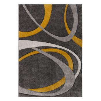 Covor galben ocru/gri 160x230 cm Elude Orb – Flair Rugs