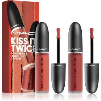 MAC Cosmetics Kiss It Twice set cadou de buze culoare Orange