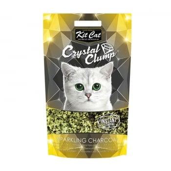 Asternut Igienic Pentru Pisici Kit Cat Crystal Clump Sparkling Charcoal, 4 L
