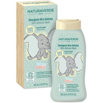 Disney Naturaverde Baby Ultra Delicate Wash 2 in 1 gel de dus si sampon pentru nou-nascuti si copii 200 ml