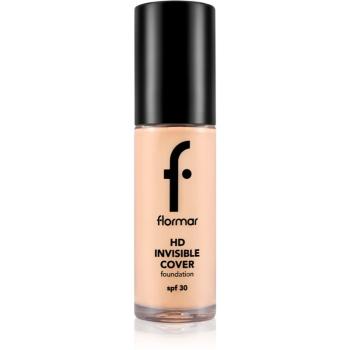 flormar HD Invisible Cover Foundation Machiaj usor cu efect de luminozitate SPF 30 culoare 040 Light Ivory 30 ml