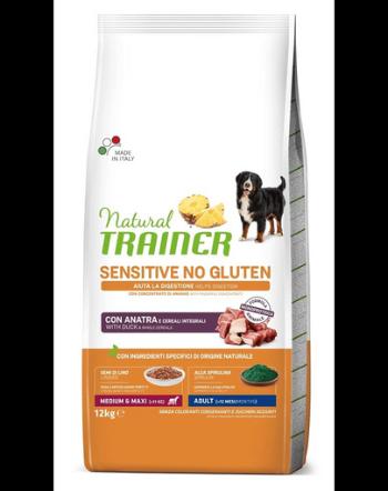 TRAINER Natural Sensitive No Gluten Medium Maxi Adult cu rata 12kg mancare caini