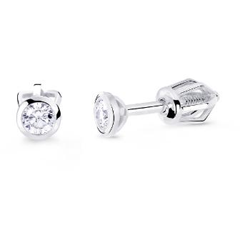Cutie Diamonds CerceiMinimalisti din aur alb cu diamante  DZ8007-30-00-X-2