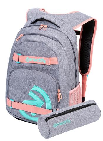 Meatfly Rucsac 5 H Heather Grey . Pink