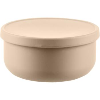 Zopa Silicone Bowl with Lid bol din silicon cu capac Sand Beige 1 buc