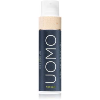 COCOSOLIS UOMO ulei pentru îngrijire și bronzare fara factor de protectie pentru bărbați Black Coconut 110 ml
