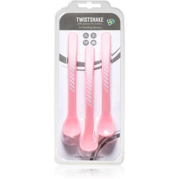 Twistshake Feeding Spoons linguriță 4+m Pastel Pink 3 buc