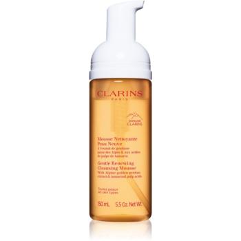 Clarins Cleansing Gentle Renewing Cleansing Mousse demachiant spumant delicat pentru toate tipurile de ten 150 ml