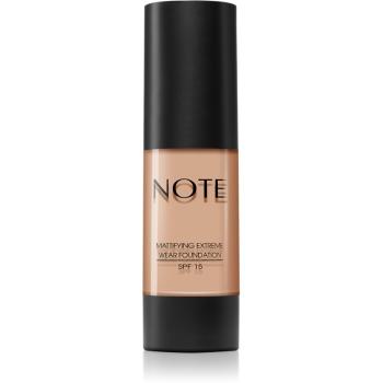 Note Cosmetique Mattifying Extreme Wear Foundation machiaj cu efect matifiant 121 Porcelain 35 ml