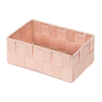 Organizator pentru baie Compactor Stan, 18 x 12 cm, roz