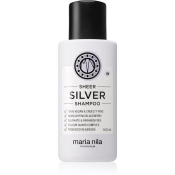 Maria Nila Sheer Silver șampon pentru neutralizarea tonurilor de galben 100 ml