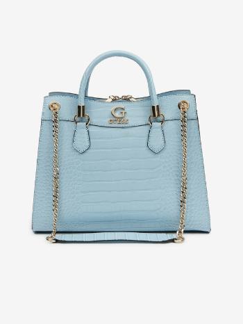 Guess Nell Croc Girlfriend Satchel Genți Albastru