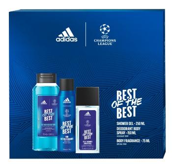 Adidas UEFA Best Of The Best - deodorant cu pulverizator 75 ml + gel de duș 250 ml + deodorant spray 150 ml